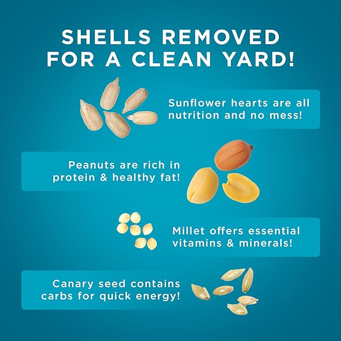 Audubon Park Waste Free Wild Bird Seed, No Mess Bird Food for Outside Feeders, 15-lb. Bag-PawvioPets