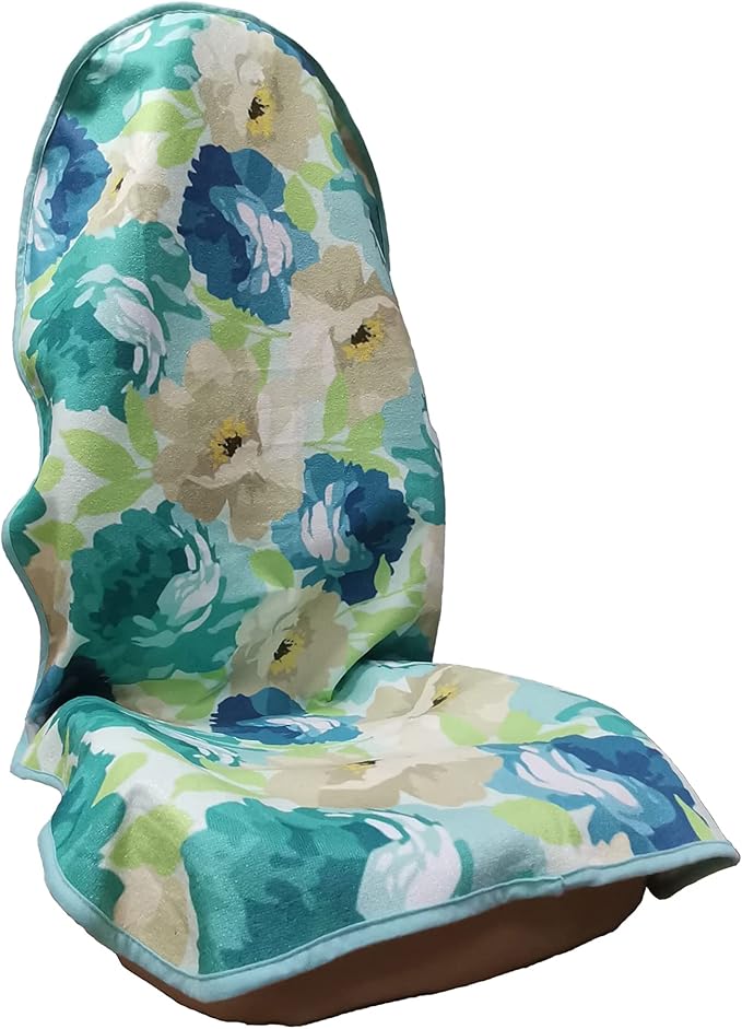 Car Seat Cover Protector Front Seats,for Gym Workout,Running,Swimming,Beach and Hiking,Waterproof Sweat Towel Bucket Seat Covers for Cars SUV Trucks (Chrysanthemum, 1Pcs)-PawvioPets