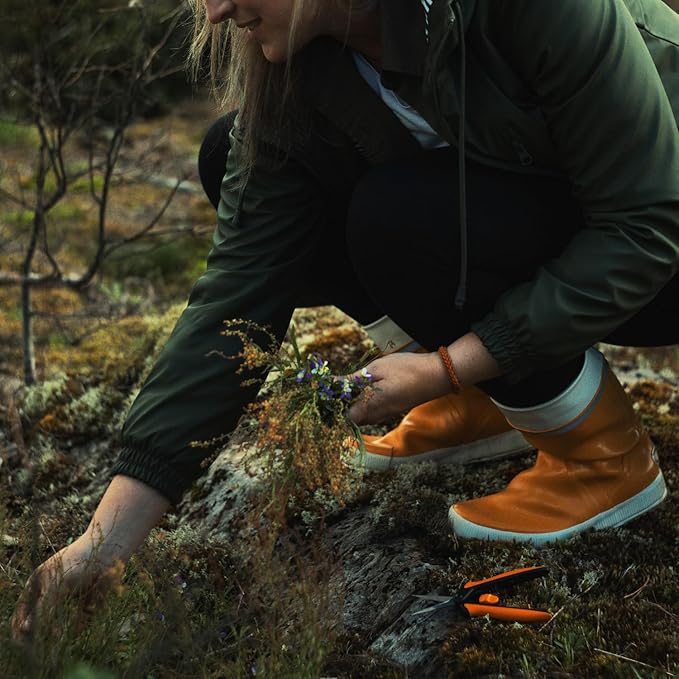 Fiskars Micro-Tip Pruning Snips - 6" Garden Shears with Sheath and Comfort Grip - Sharp Steel Blades - Quality Pruning Shears for Plants in Grow Tents and Hydroponics - Garden Tools-PawvioPets