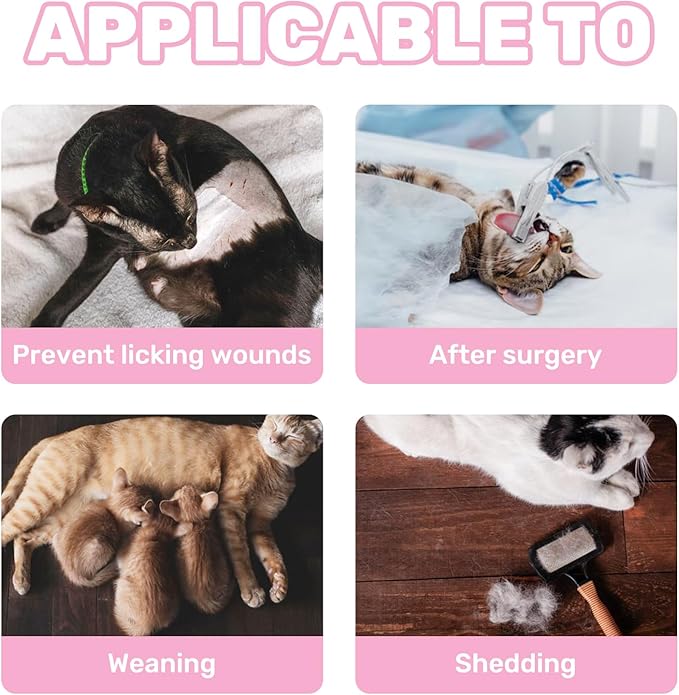 Breathable Cat Recovery Suit for Female/Male, Anti-Licking Kitten Onesie - Cat Surgery Pajamas with Sleeve After Spay, Prevent Shedding, Abdominal Wounds, Skin Diseases or E-Collar Alternative-PawvioPets