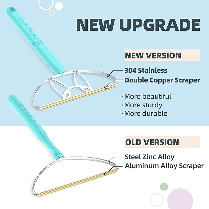 Flex MAX & Pro Pet Hair Remover Kit by LINTPLUS - Dog & Cat Hair Removal Tool for Furniture, Carpets, Rugs & Couches - Easy to Use, Reusable Carpet Scraper for Pet Hair-PawvioPets