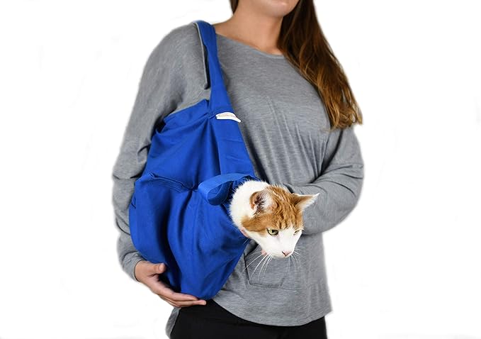Cozy Comfort Carrier - Small Cobalt Blue Cat Carrier Soft for Grooming, Vet Visits, Medication Administration, Dental Care, Nail Trimming, and Car Travel-PawvioPets