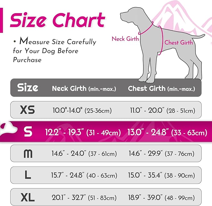 Eagloo Dog Harness Small Sized Dog, No Pull Service Vest with Reflective Strips and Control Handle, Adjustable and Comfortable for Easy Walking, No Choke Pet Harness with 2 Metal Rings, Rose Red, S-PawvioPets