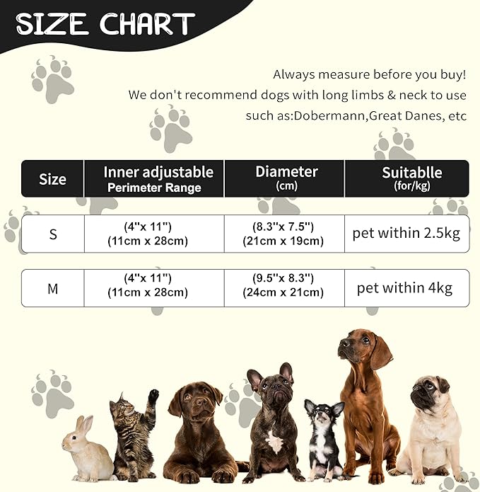 Adjustable Cat Collar Soft to Stop Licking After Surgery for Kitten, Alternative to Cone of Shame, Donut Cone for Cats, Pet Elizabethan Collar (Panda, Medium)-PawvioPets