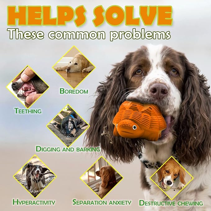 Dog Toys for Aggressive Chewers, Heavy Duty Tough Dog Toy for Large Dogs, Indestructible Squeaky Dog Toys-PawvioPets