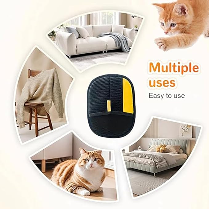 1PC Pet Hair Removal Glove,2025 New Reusable Pet Hair Removal Tool, Suitable for Bed Sheets, Sofas, Clothes, Carpets, Car Seats, and Static Gloves for Dogs and Cats-PawvioPets