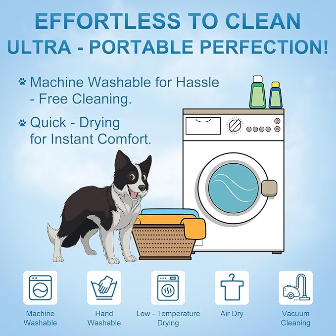 BEAUTYZOO Dog Cooling Mat- Upgraded Thicken Cooling Mat for Large Dogs Reversible(Cool & Warm) Pet Ice Cool Bed Washable & Portable, Summer Crate Pad for Big Dog Puppy Up to 80 lbs, Shark Blue 48X28IN-PawvioPets