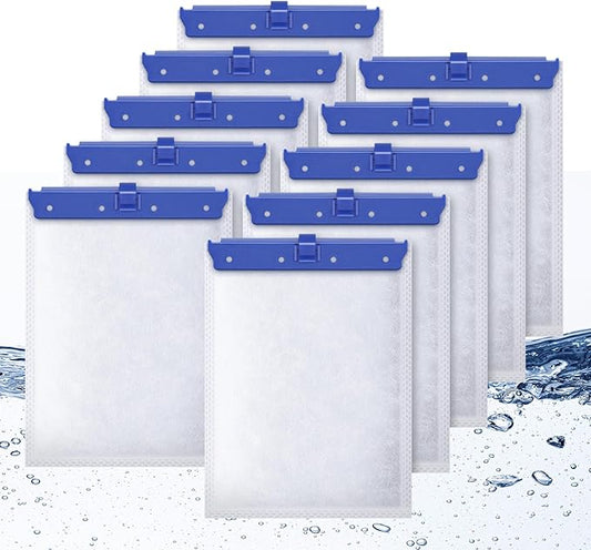 10 Count Large Filter Cartridges Compatible with Whisper Bio Bag Filters, Large Aquarium Filter Cartridge for Whisper 20i 40i, IQ20/30/45/60, PF20/30/40/60 and Repto Filter-PawvioPets