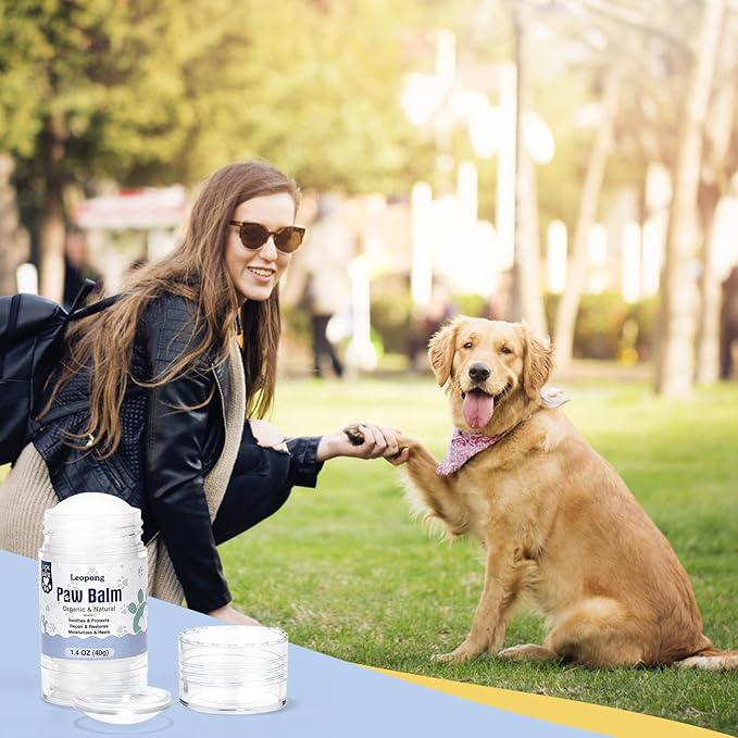 Dog Paw Balm, Moisturizer & Protection for Cracked Dry & Damaged Paws, Nose & Elbows Natural Lick Safe Dog Nose Balm-PawvioPets