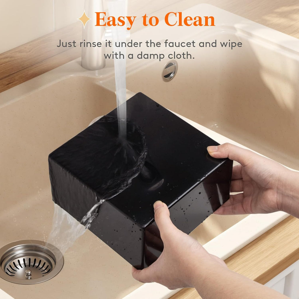 Lifewit Buffet Risers and Stands Up to 7.8", Food Risers for Buffet Table, Catering Dessert Cake Stand for Party, Collectibles Jewelry Display Stand, Black Cube Boxes Nesting Risers, 3 PCS