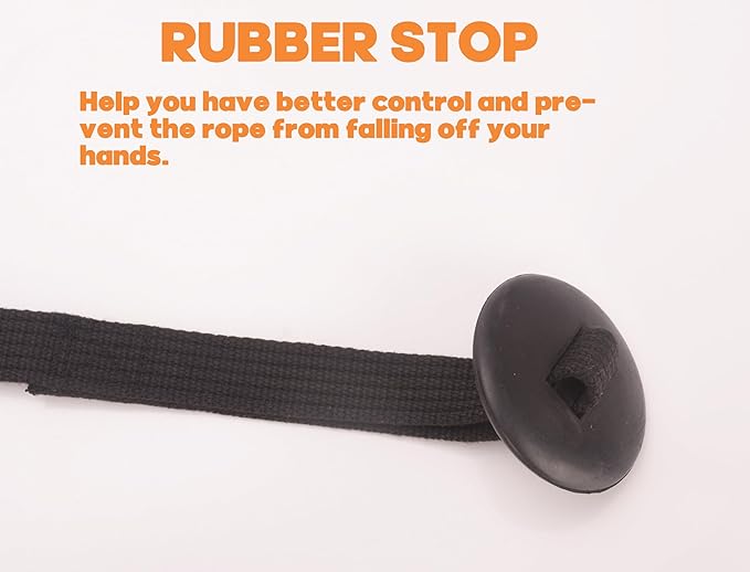 Cord Cotton Lunge Line with Rubber Stop，Equine Lunge Line for Horses with Swivel Bolt Snap，24 ft (Black, 24ft)-PawvioPets