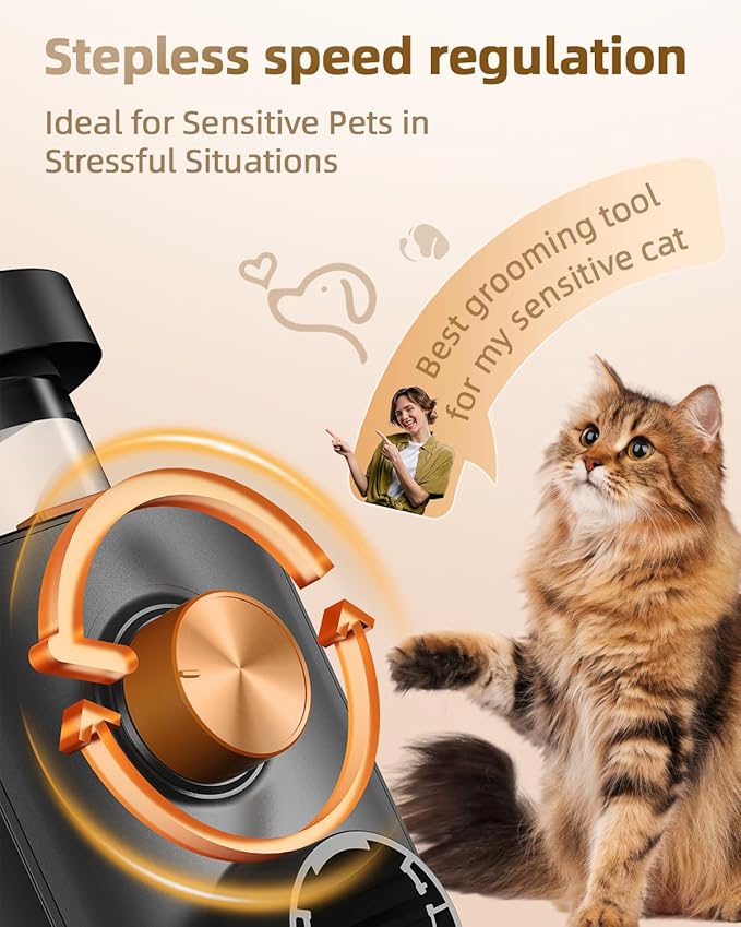 Dog Grooming Vacuum, 4.5L Extra-Large Dust Cup Dog Grooming Kit, 14000Pa High-Suction Pet Groomer with Clippers, Low-Noise All-in-One Shedding Control Set for Home Use-PawvioPets