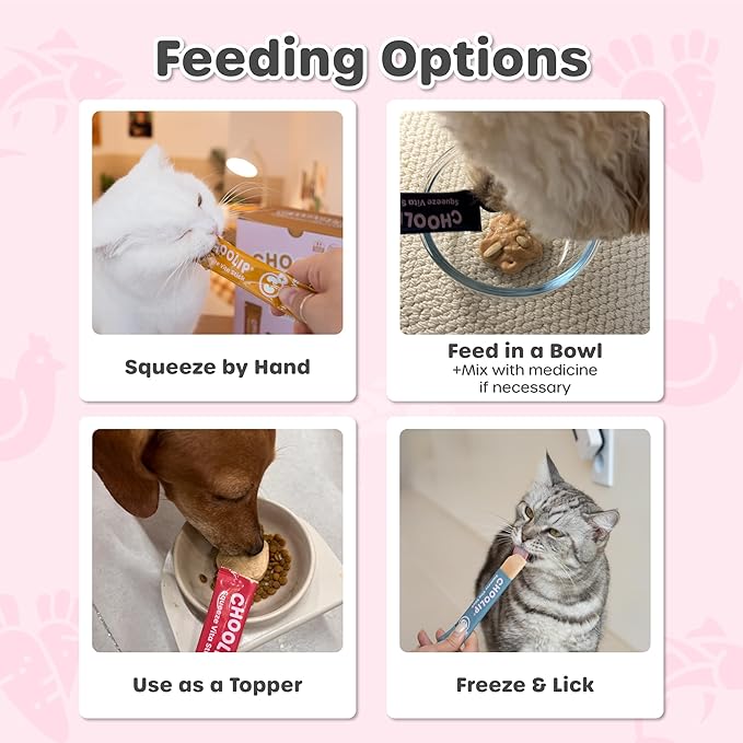 Grab & Go Squeeze Vita Stick Lickable Treats for Dogs & Cats. 49 Variety Support Sticks with Essential multivitamins. Soft and Tasty Paste for All Life Stages-PawvioPets