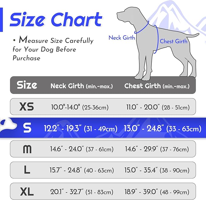 Eagloo Dog Harness Small Sized Dog, No Pull Service Vest with Reflective Strips and Control Handle, Adjustable and Comfortable for Walking, No Choke Pet Harness with 2 Metal Rings, Blue, S-PawvioPets