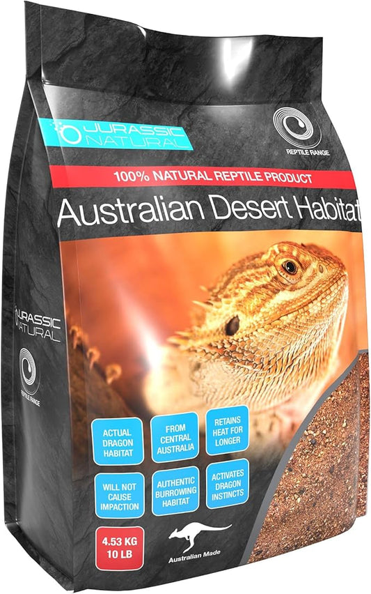 Australian Desert Dragon Habitat 20lb Substrate for Bearded Dragons and Other Lizards, Red (DESERT020)-PawvioPets