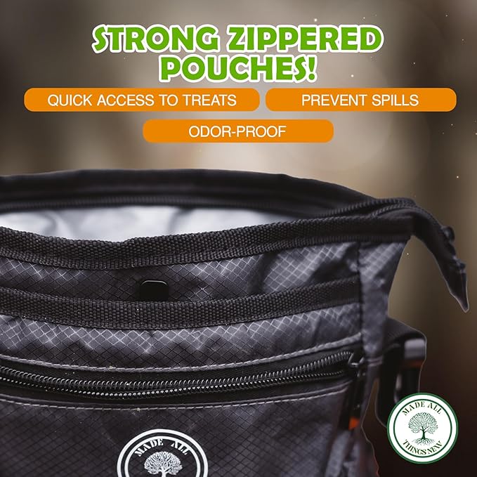 Dog Poop Holder with Dog Poop Bag Dispenser for Responsible Pet Owners - Leave no Trace!-PawvioPets