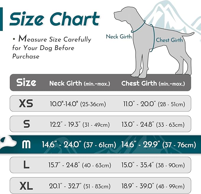 Eagloo Dog Harness Medium Sized Dog, No Pull Service Vest with Reflective Strips and Control Handle, Adjustable and Comfortable for Easy Walking, No Choke Pet Harness with 2 Metal Rings, Dark Green, M-PawvioPets