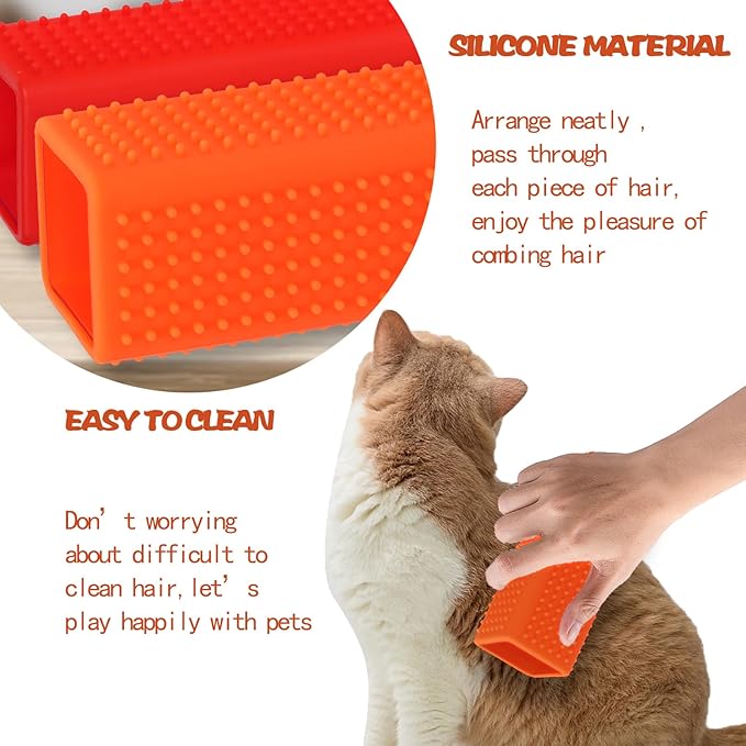 2pcs Pet Dog Cat Hair Remover, Pet Hair Removal Tool, Car Carpet Cleaner, Dog Remover for car，Interior, Furniture, Sofa-PawvioPets