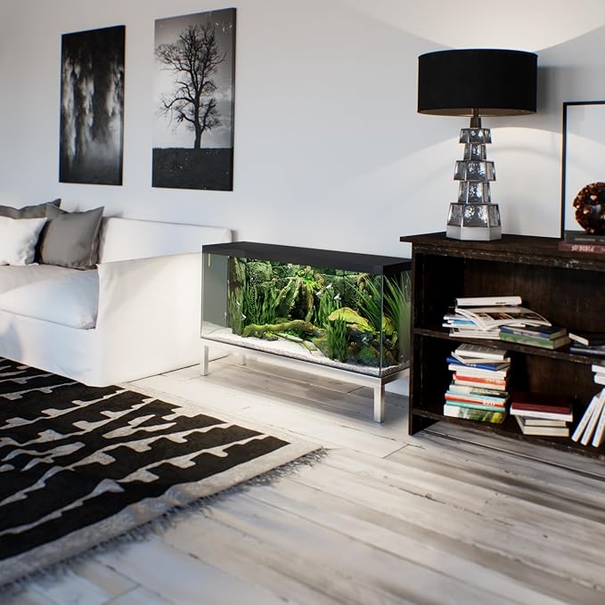 14 in X 48 in. Aquarium Stand | Industrial Style Aluminum Fish Tank Base with Open Frame Design-PawvioPets