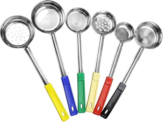 Darware Portion Control Serving Spoons (6-Piece Ladle Set); w 1/4 Cup, 1/2 Cup, 3/4 Cup & 1 Cup (2, 4, 6, 8 oz) & 1/2 & 1 Cup Utensils/Spoodles-PawvioPets