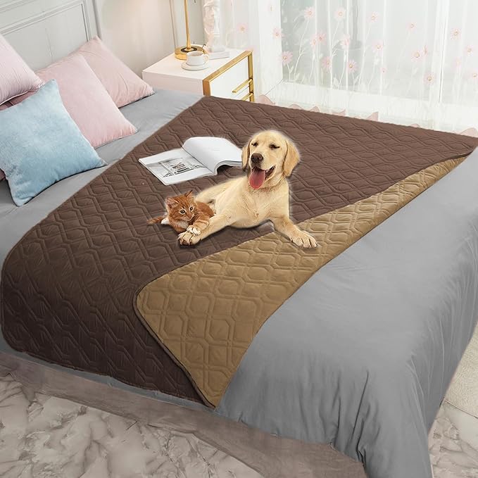 Ameritex Waterproof Dog Bed Cover Pet Blanket for Furniture Bed Couch Sofa Reversible-PawvioPets