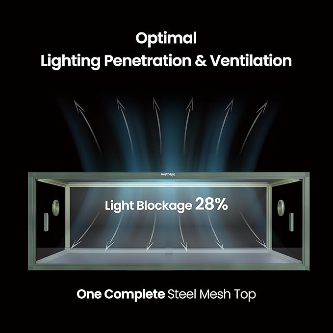 85 Gallon Reptile Tank, Front Opening Snake Tank for Easy Maintenance, Reptile Enclosure with Top Screen Ventilation 48''x24''x18''-PawvioPets