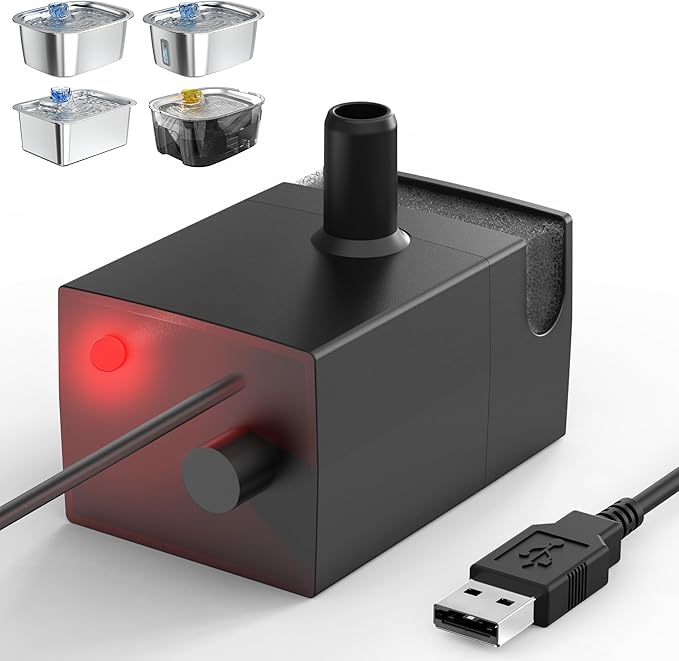 Dog Water Fountain Pump Replacement for D2341, D2419, D2223, D2322 Models, Pet Water Fountain Replacement Pump for PETNF Stainless Steel Large Dog Fountain for Large Dogs, Long Lifespan, Ultra Quiet-PawvioPets