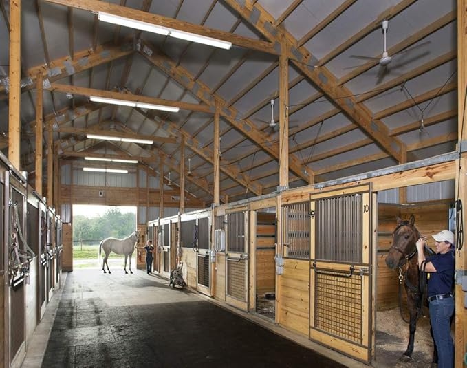 American Floor Mats - Horse/Stable Mats - Heavy Duty Stall Mats - Thick, Durable Rubber Flooring Solid Black 3/8" Thick - 4' x 50' Roll-PawvioPets