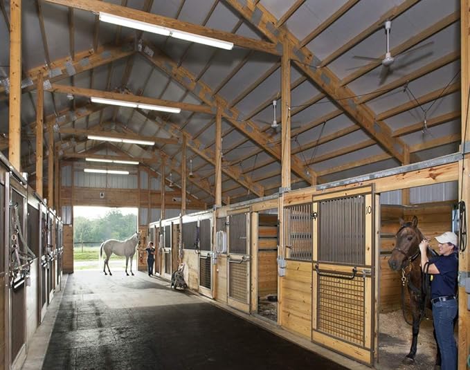 American Floor Mats - Horse/Stable Mats - Heavy Duty Stall Mats - Thick, Durable Rubber Flooring Solid Black 3/8" Thick - 4' x 25' Roll-PawvioPets