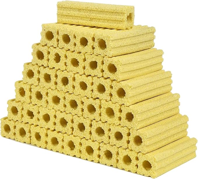 54pcs 3.8 Inch Aquarium Ceramic Bio Filter Media,Ceramic Bio Media Blocks for Fish Tank and Koi Pond-PawvioPets