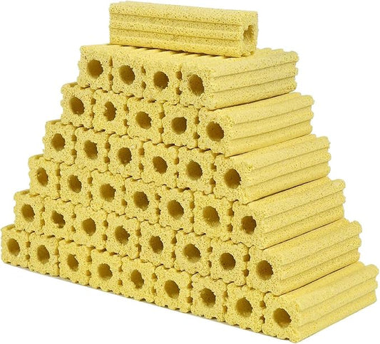 54pcs 3.8 Inch Aquarium Ceramic Bio Filter Media,Ceramic Bio Media Blocks for Fish Tank and Koi Pond-PawvioPets