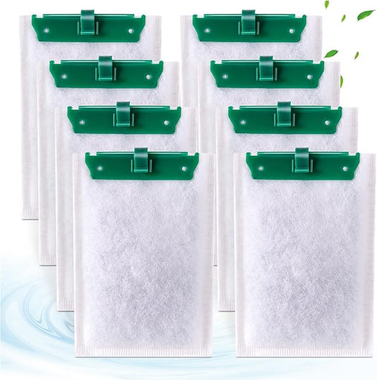 8 Count Medium Filter Cartridges Compatible with Tetra Whisper Bio-Bag Filters Medium Replacement Filter Cartridges for Whisper ReptoFilter and 10i IQ10 PF10 Power Filters -Ready to Use-PawvioPets