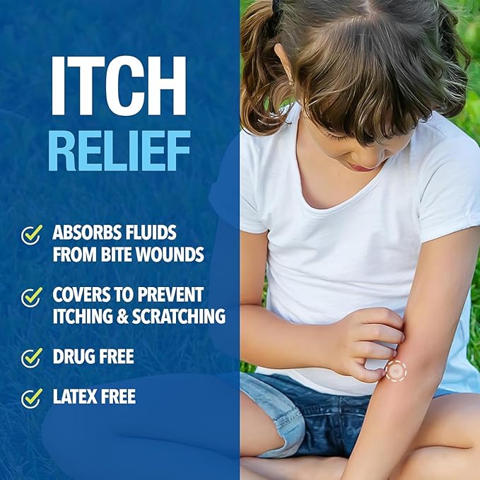 Cutter Bug Bite Patches Itch Relief Hydrocolloid Patches for Kids & Adults, Absorbs Fluids, Helps Heal, Prevents Scratching, Mosquito Itch Relief, Hydrocortisone & Suction Tool Alternative, 153 Count-PawvioPets