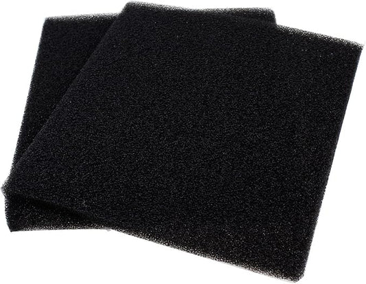 AQUANEAT 2 Pack Aquarium Bio Sponge Filter Media Pad Cut-to-Size Open Cell Foam Sheet for Fish Tank Sump (9" x 9" x 0.5") Black-PawvioPets