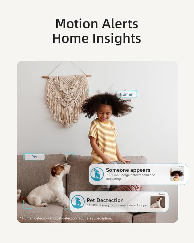 blurams Indoor Security Camera, 5GHz/2.4GHz Dual-Band, 2K PZT Pet Camera with Phone App, 360° Cameras for Home Security, 2-Way Audio, Motion Tracking, Night Vision, Siren, Cloud&SD-PawvioPets