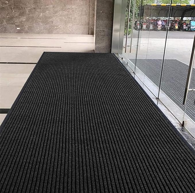 Door Floor Mat Commercial Grade Large Size 4' x 6'Heavy Duty Tough Entry Collection Slip Skid Entrance Mat with Rubber Backing Low Profile and Easy to Clean Indoor Outdoor Rug-PawvioPets
