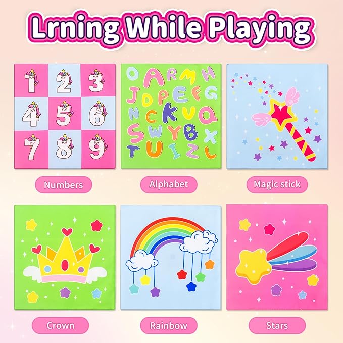 Baby Toys 6 to 12 Months - Tissue Box Toy, Tissue Learning Toys with Alphabet Number Color Sound, Baby Sensory Toy Gifts for 6 9 12 18 Months Old-PawvioPets