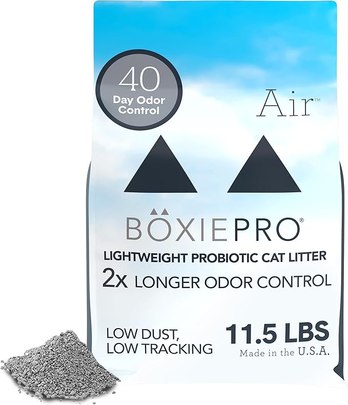 Boxie® Probiotic Cat Litter, Lightweight 40-Day Odor Control, Clumping, 11.5lb-PawvioPets
