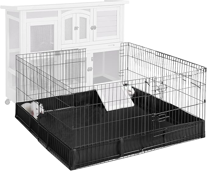 Aivituvin Pet Playpen Guinea Pig Cage Small Animal Rabbit Exercise Pen with Waterproof Floor Liner - Extension Playpen ONLY-PawvioPets