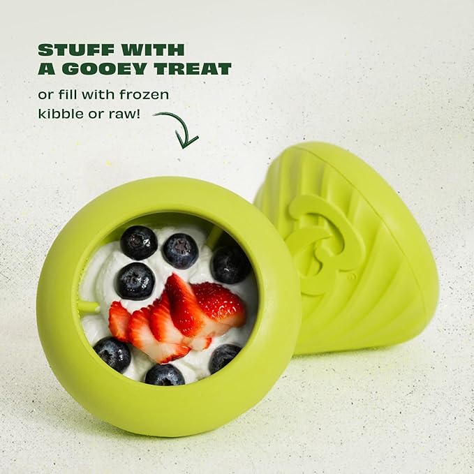 Benebone Natural Rubber Cone Interactive Enrichment Treat Dispensing Dog Toy - Slow Feeder - Great for Meals and Boredom-PawvioPets