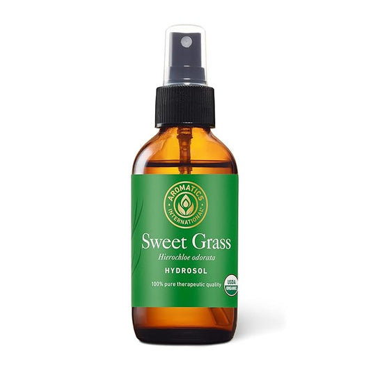 Aromatics International Sweet Grass Hydrosol 100ml | Fresh Aromatic Spray for Home Spaces-PawvioPets