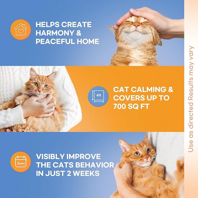 Cat Calming Pheromone Diffuser: Cat Calming Pheromones Diffusers - Reduces Stress & Anxiety with Calming Pheromones-PawvioPets