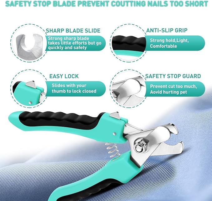 Dog Brush Kit for Grooming Short & Long Haired Dogs & Cats, 5 in 1 Pet Grooming Set for Small Animals, 5 PCS Puppy Self-Cleaning Slicker Brush and Pet Comb for Shedding Medium & Large Dogs-PawvioPets