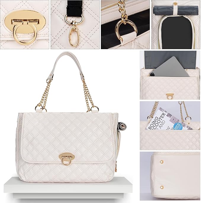 Fashion Pet Carrier Dogs Cat Small Animals Purse Bag, Leather Pet Carriers Dog Puppy Kitten Tote Travel Handbag TSA Airline-Approved-PawvioPets