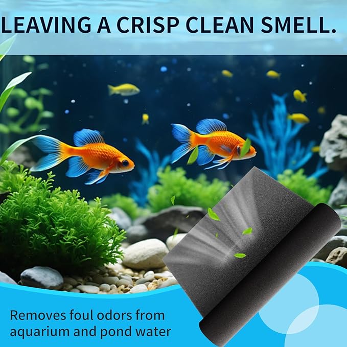 Aquarium Filter Sponge Pad –Bio Filter Media Foam Sponge, Easy Cut to Size Foam for Fish Tank 20"x20"x1" (50PPI)-PawvioPets