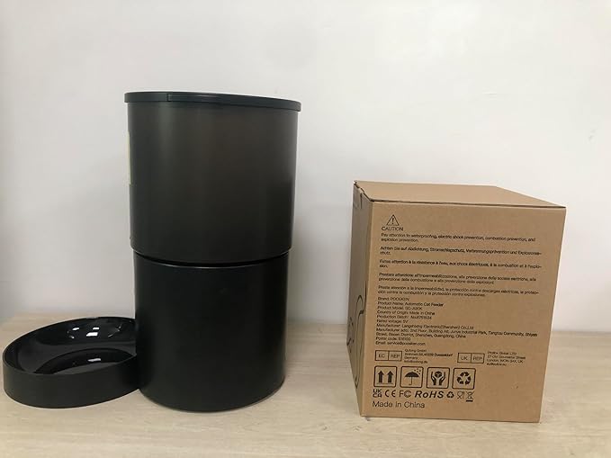 Automatic Cat Feeder Food Dispenser: 4L Timed Small Dog Dry Food Dispenser with 10s Voice - Distributeur Nourriture Chat Hund Programmable - Auto Pet Feeder with 1-6 Meals Per Day-PawvioPets