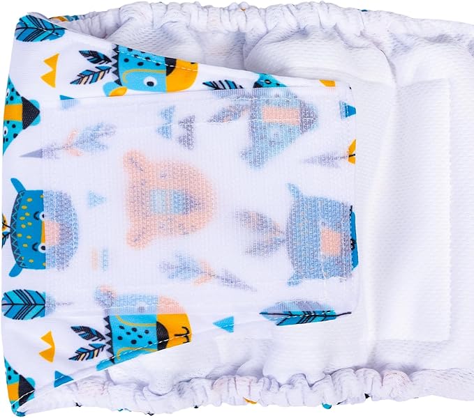 CuteBone Dog Diapers Male Washable Belly Band for Male Dogs Wraps 3pcs a Pack DM43XS-PawvioPets