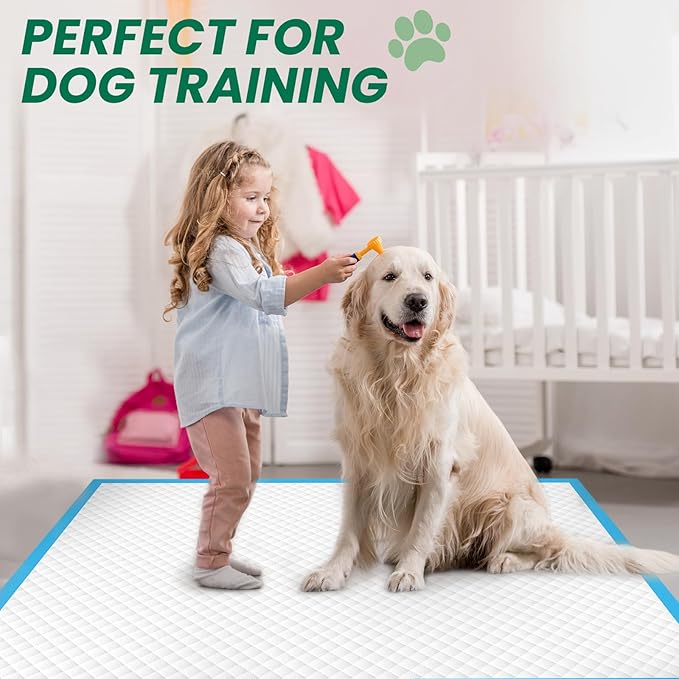 100 Count Large Dog & Cat Puppy Pee Pads - 28"x30" Absorbent Potty Training Pads | Leakproof Quick-Dry Disposable Pet Pads for Puppies, Dogs & Cats | Indoor, Outdoor, Litter Box, Housebreaking Use-PawvioPets