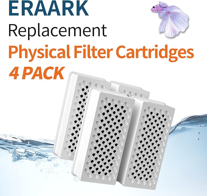 Filter Media Replacement Physical Filter cartridges Smart Fish Tank 4-Pack (4pack Physical Filter)-PawvioPets