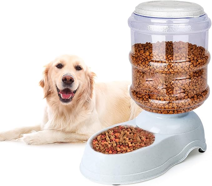 Automatic Dog Feeders - 3 Gallon Capacity Gravity Food Dispenser for Large Dogs and Cats-PawvioPets